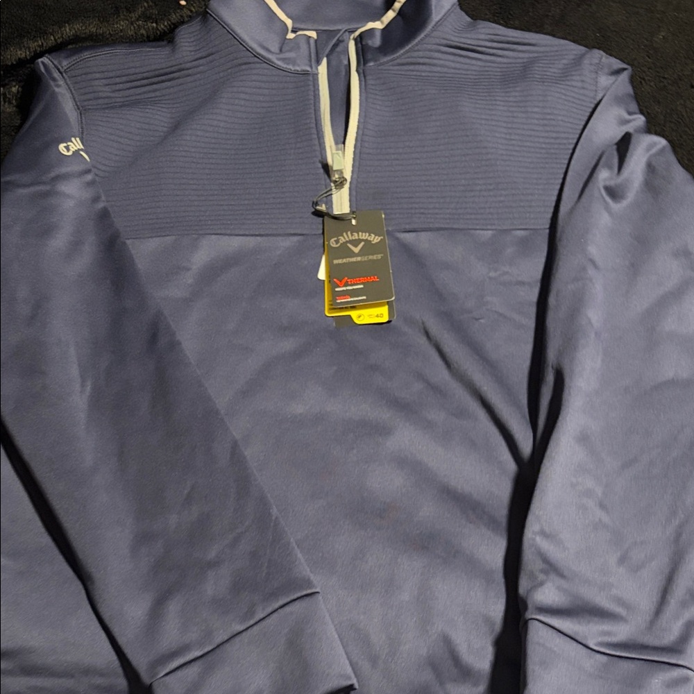 Callaway Men's Blue Quarter-Zip Jacket